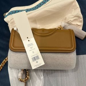 Tory Burch Small Fleming Convertible Shoulder Bag *Kobicha color